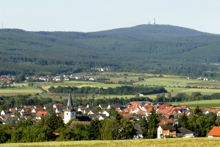 Bizzenbachtal, Blick über die Felder
